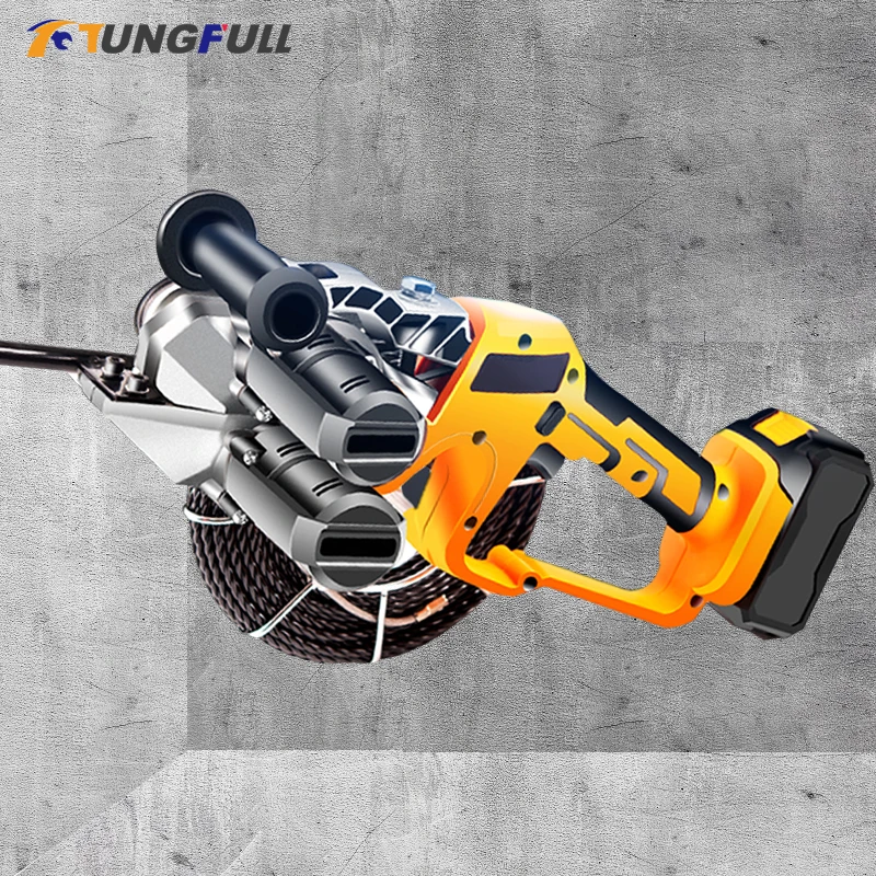 

Lithium Battery Electric Thread Machine Automatic Pull Wire Stringing Machine Cable Push Puller Tools Wall Threading Machine