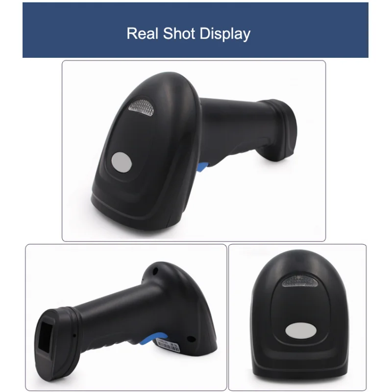 Штрих-код QR-код беспроводной считыватель проводной 1D 2D черный Usb A4 OEM Manos Libres Bluetooth