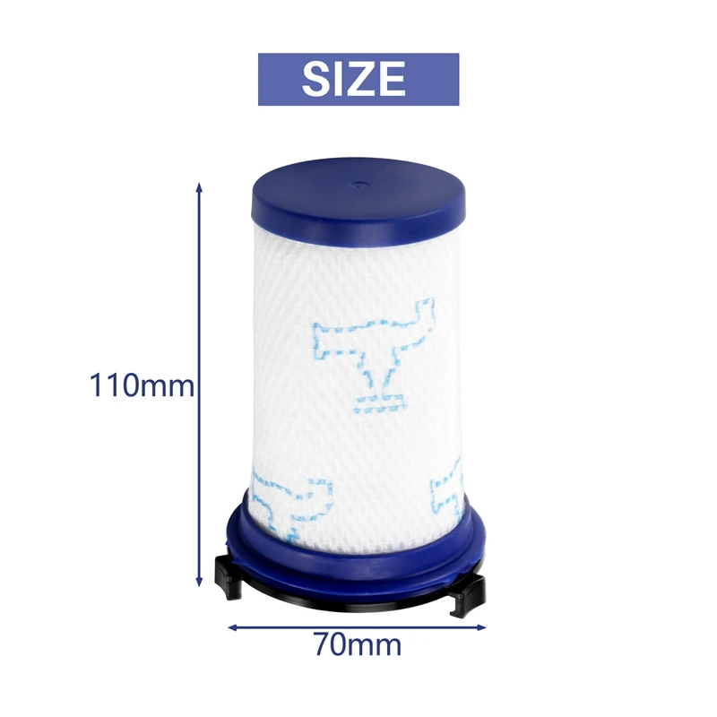 3 Pack Replacement Filter Accessories For Rowenta Air Force 360 X-Pert Vacuum Cleaner