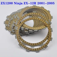12pc motorcycle friction clutch plates for kawasaki zx1200 ninja zx 12r 2001 2005 zx12r zx 12r zx 1200