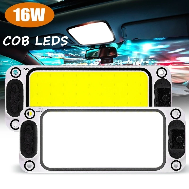 

54 LED COB Car Reading Night Strip Lights Car Truck Dome Interior Light with On/Off Van Lorry Truck Camper Boat Roof Panel Light