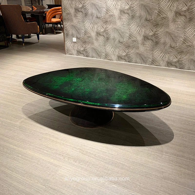 Современный итальянский бренд натуральный зеленый Деревянный кофейный столик