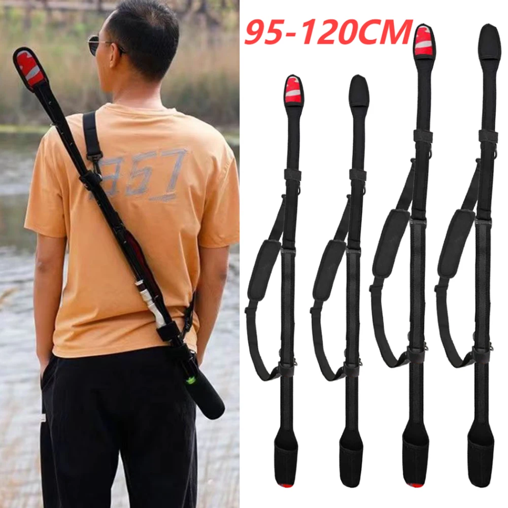 

Portable Fishing Rod Storage Bag Fishing Rod Shoulder Belt Adjustable Fishing Rod Belt Protector Reel Fishing Rod Accessories