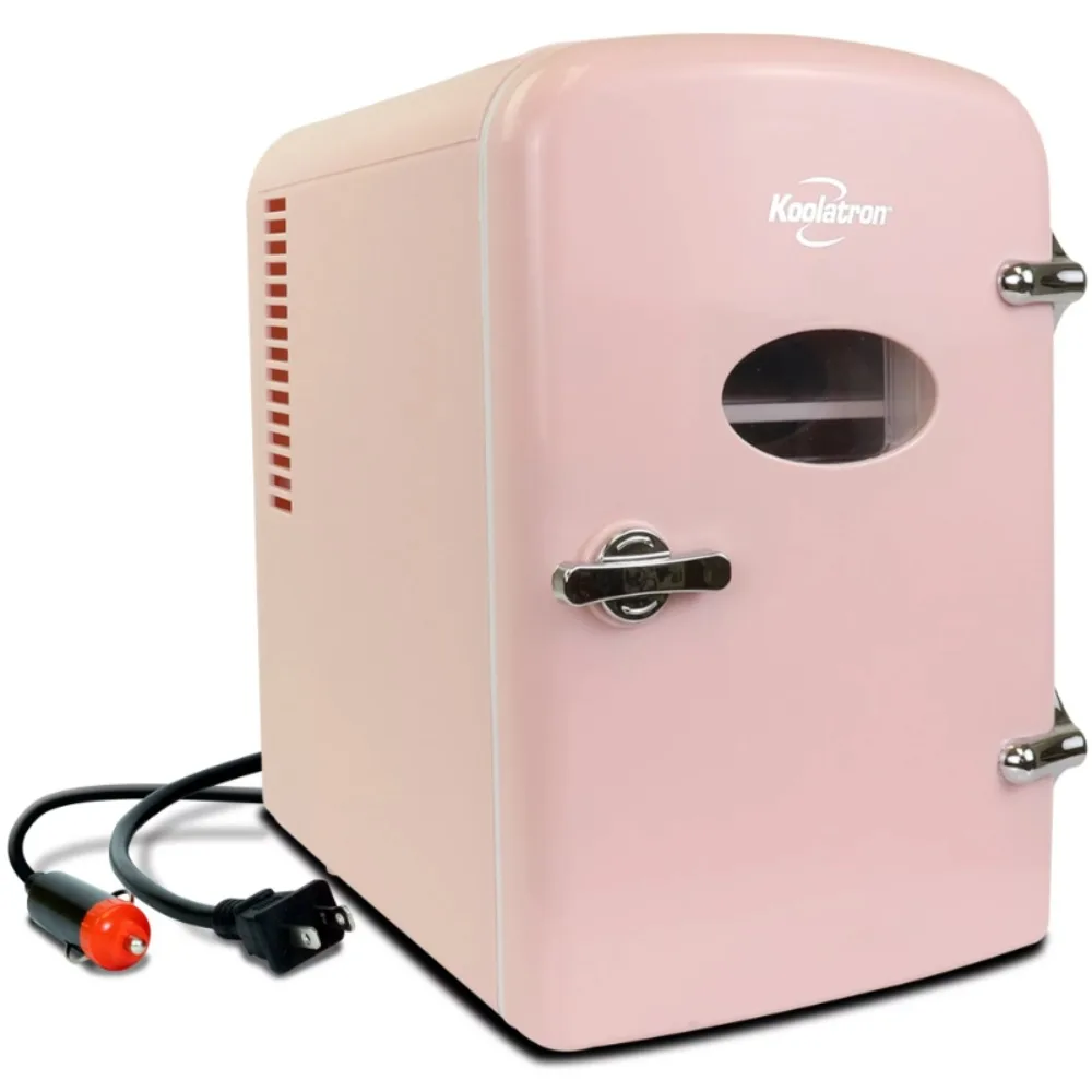 

Koolatron 6 Can AC/DC Retro Mini Cooler Personal Mini Fridge Refrigerator Compact/Portable Refrigerator