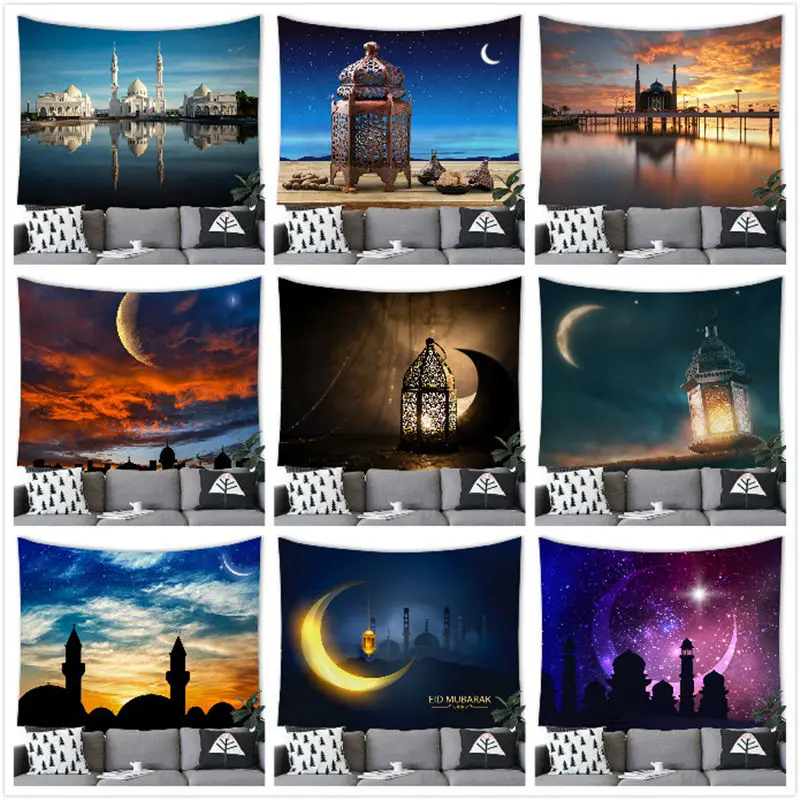 

Настенный гобелен с изображением Луны и дворца