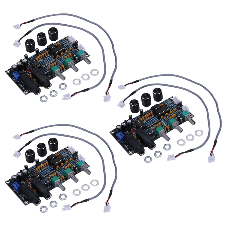 

3X PT2399 Digital Microphone Amplifier Board Reverberation Karaoke Reverb Amplifier NE5532 Pre-Amplifier Tone Board