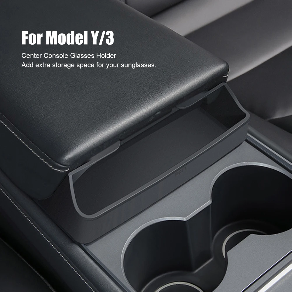 

For Tesla Sunglasses Holder Armrest Box Glasses Pocket Center Console Organizer Car Case For Tesla Model 3/Y 2021-2023 Parts