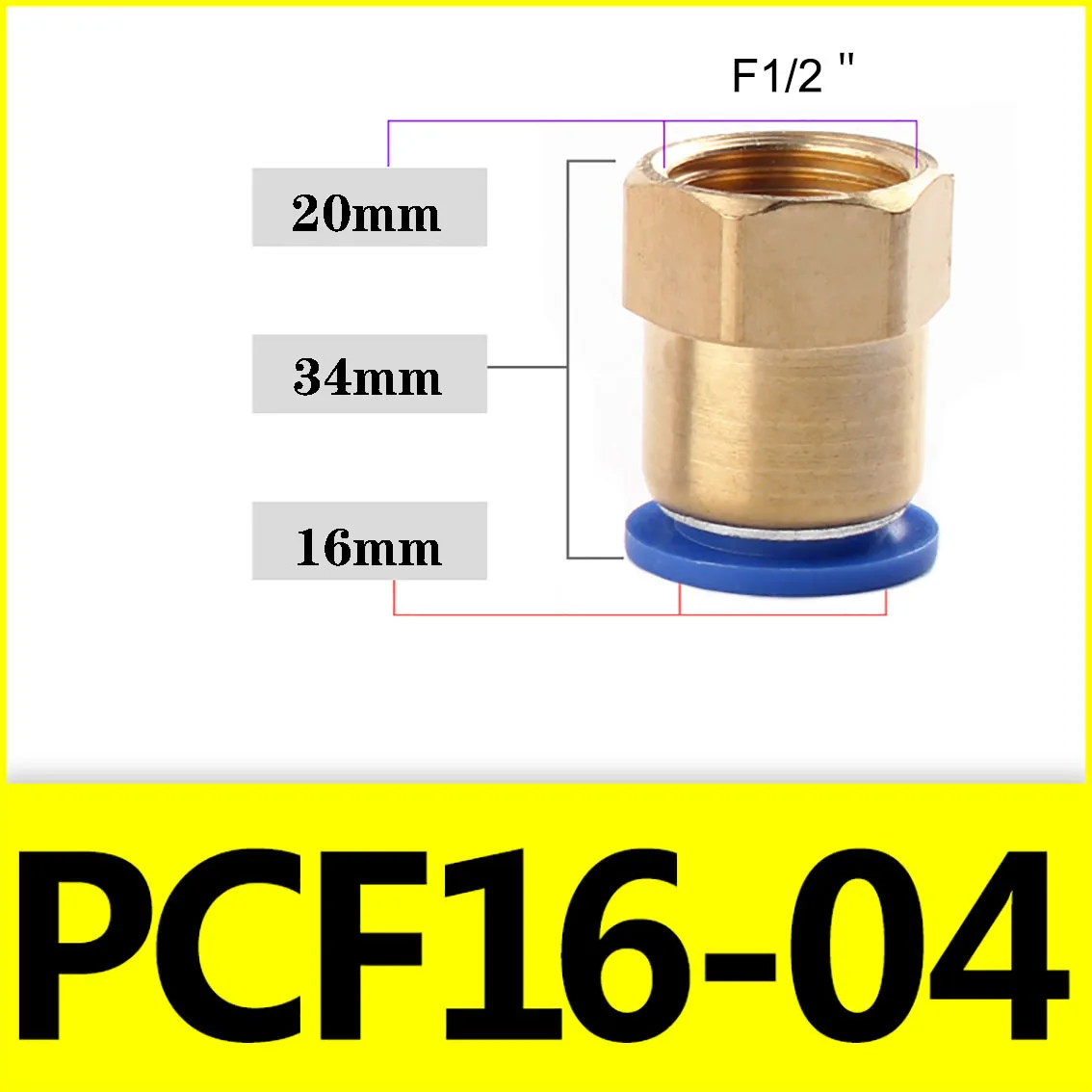 

Фитинги для воздушной трубы PCF 4 6 8 10 12 16 мм, трубка для шланга BSP, Женский стандартный разъем, быстроразъемный фитинг 1/8 "1/4" 3/8 "1/2