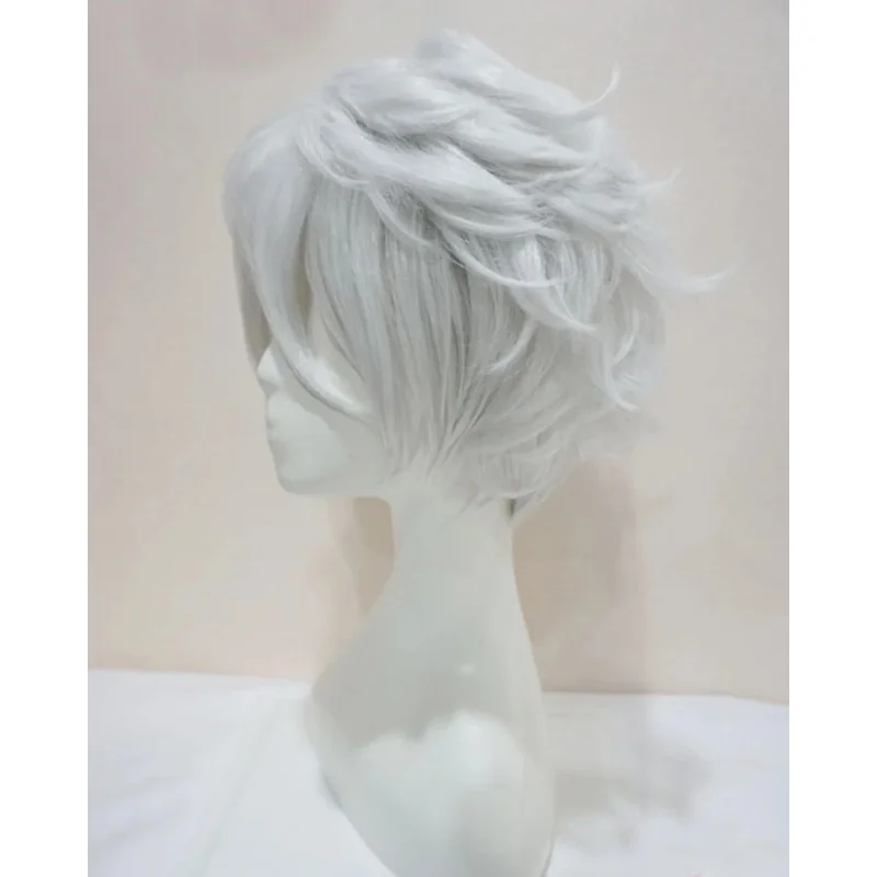 Новый Gintama Gintoki Sakata парики для косплея 32 см/12 дюймов короткие белые мужские