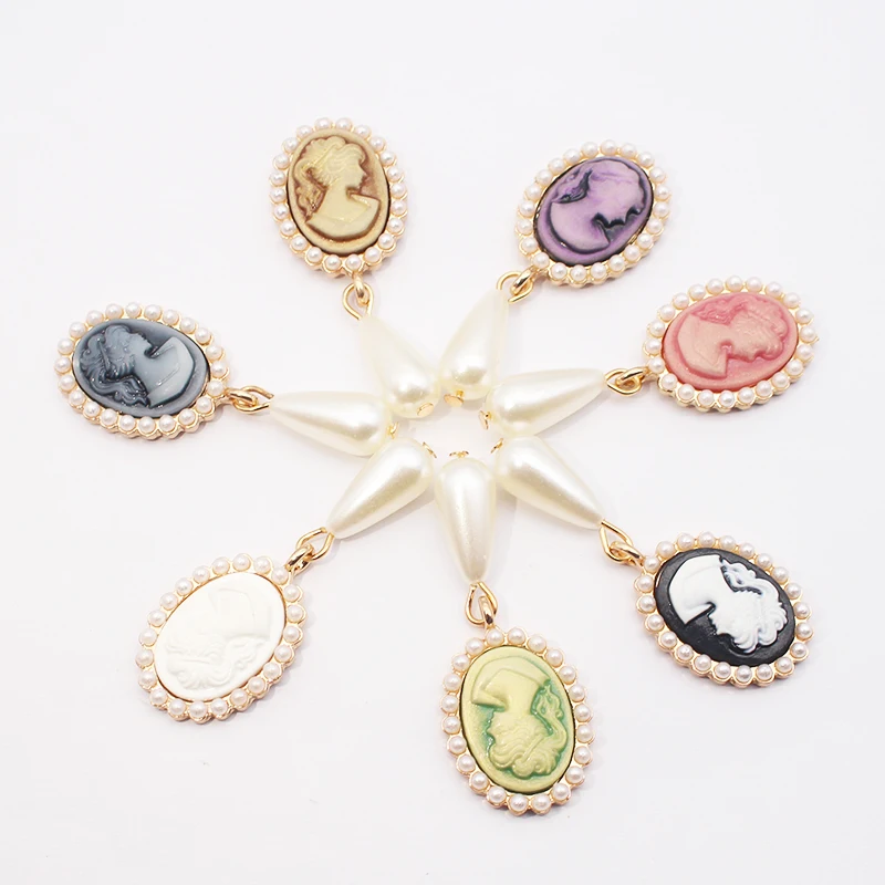 

New 5 Pieces of 15 * 45MM Handmade Jewelry Accessories For Decorative Cothing Headwear Romantic Wedding For Alloy, Pearl