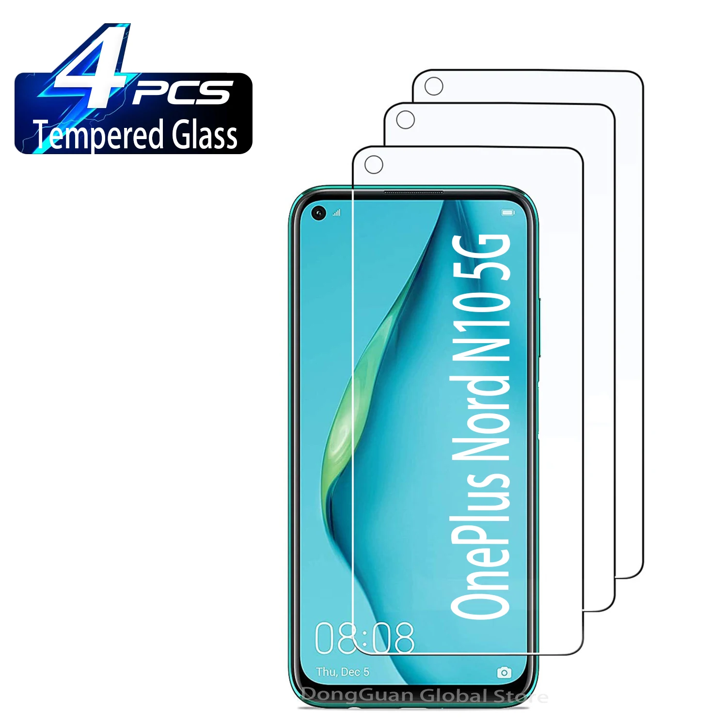 

2/4Pcs Tempered Glass For OnePlus Nord N10 5G Screen Protector Glass Film