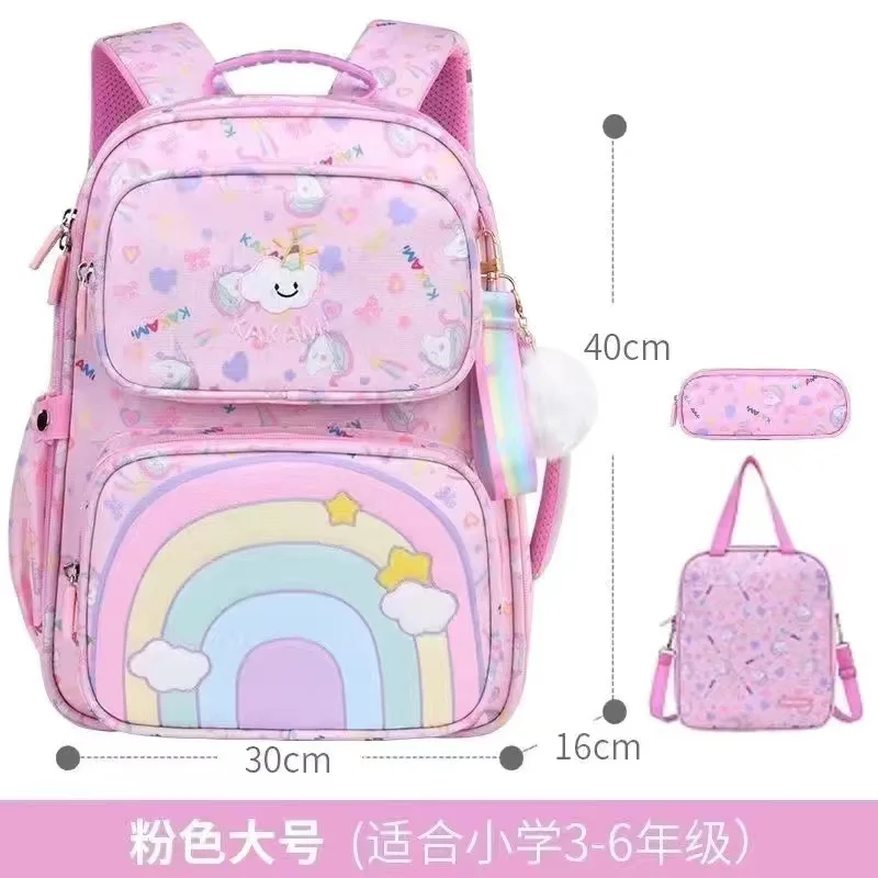 Cartoon Cute Schoolbag Reduce Burden Light Spinal Protection Primary School Backpack New Boys and Girls' School Bag for Children