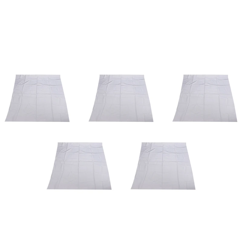 

5 шт., серебристая светоотражающая ткань для пришивания, материал-хайлайтер, химическое волокно 39,4 дюйма