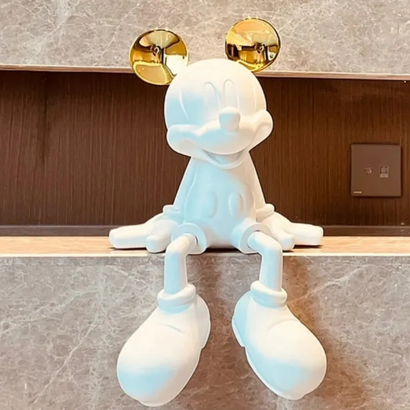 

Disney Large Size Mickey Mouse Sitting Pose Figure Cartoon Anime Resin Model Statue Dolls Home Livingroom Decor Xmas Toy