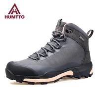 humtto waterproof boots female women shoes new winter ladies black luxury designer woman platform fashion ankle boots for womens
