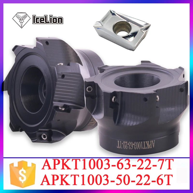 APKT1003 Special Right Angle Cutter Head 90° High Hardness Durable Imported Tools TLRS EM90-50-22-6T HM90 APKT1003PDR IC908