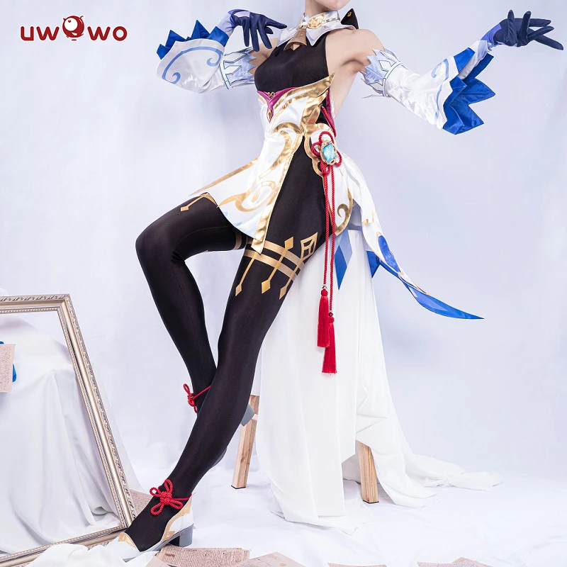 In Stock UWOWO Ganyu Cosplay Game Genshin Impact Ganyu Cosplay Costume Genshin Costume Halloween Women Girl Costumes Gan Yu