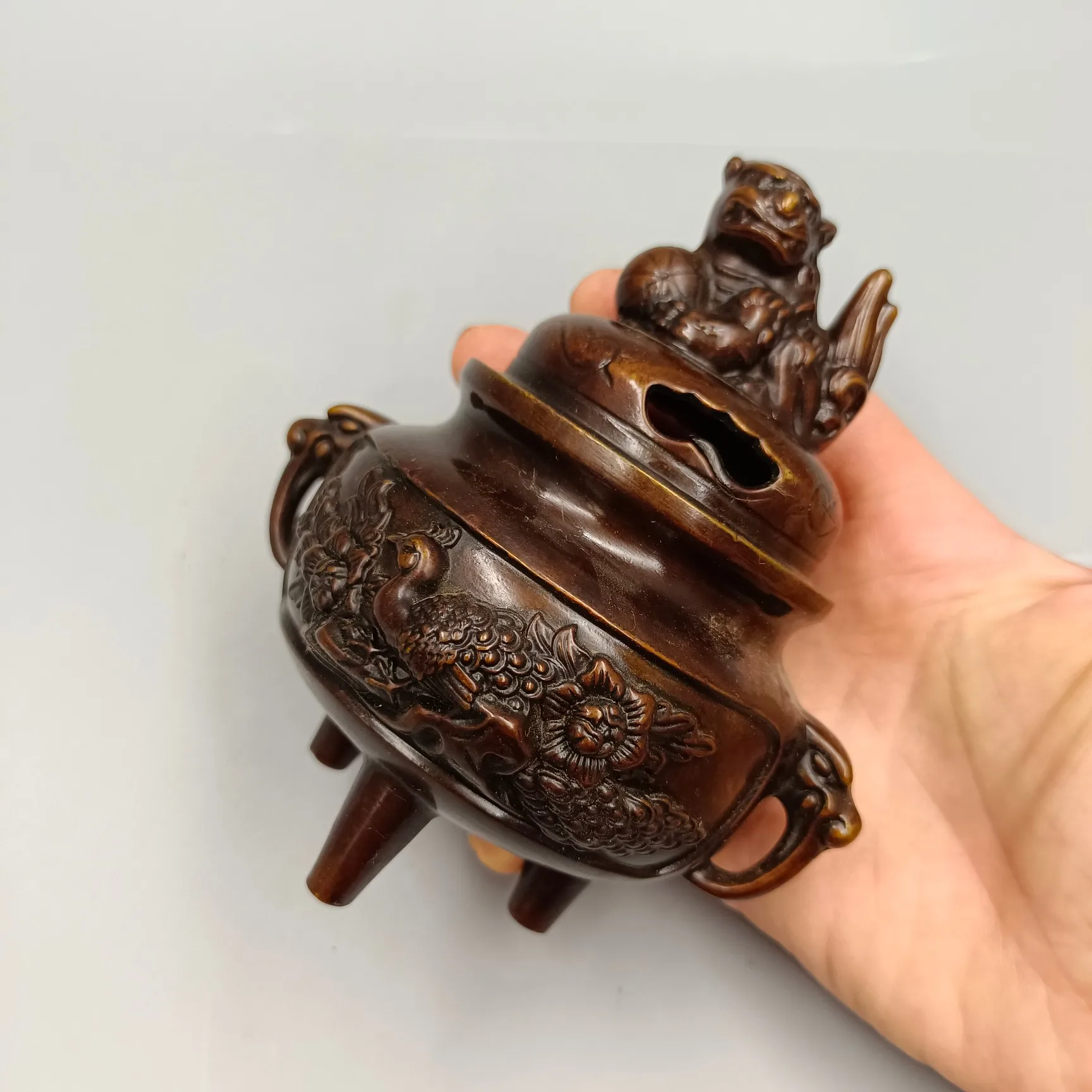 Новинка чехол с открытым экраном в виде павлина покрытие зерна медная копченая