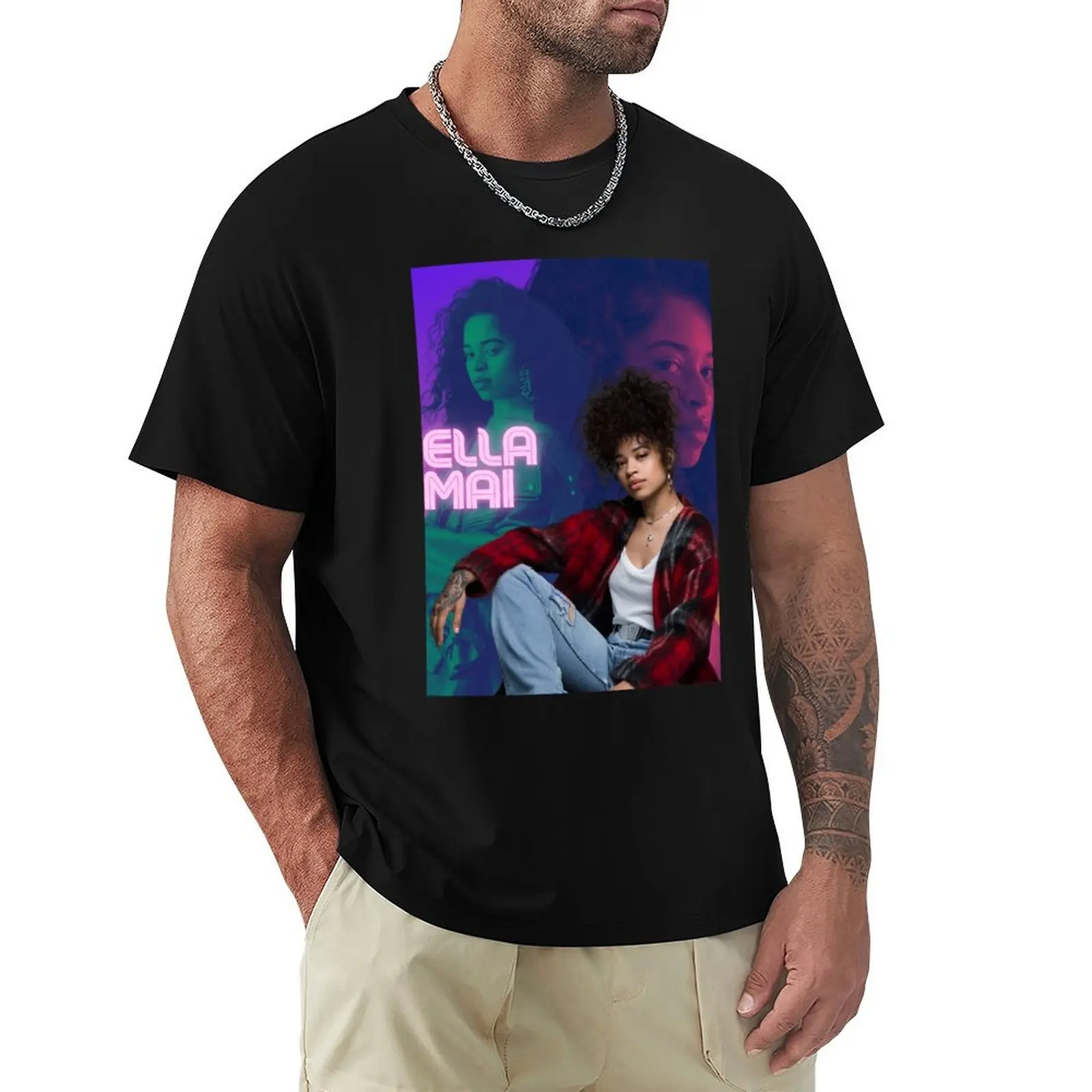 Футболка Ella Mai винтажные футболки таможенный дизайн ваша собственная винтажная