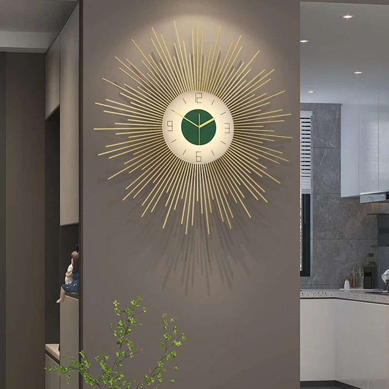 

Unique Outdorr Wall Clock Office European Design Art Wall Clock Industrial Stylish Dekoration Wohnzimmer Wall Decoration