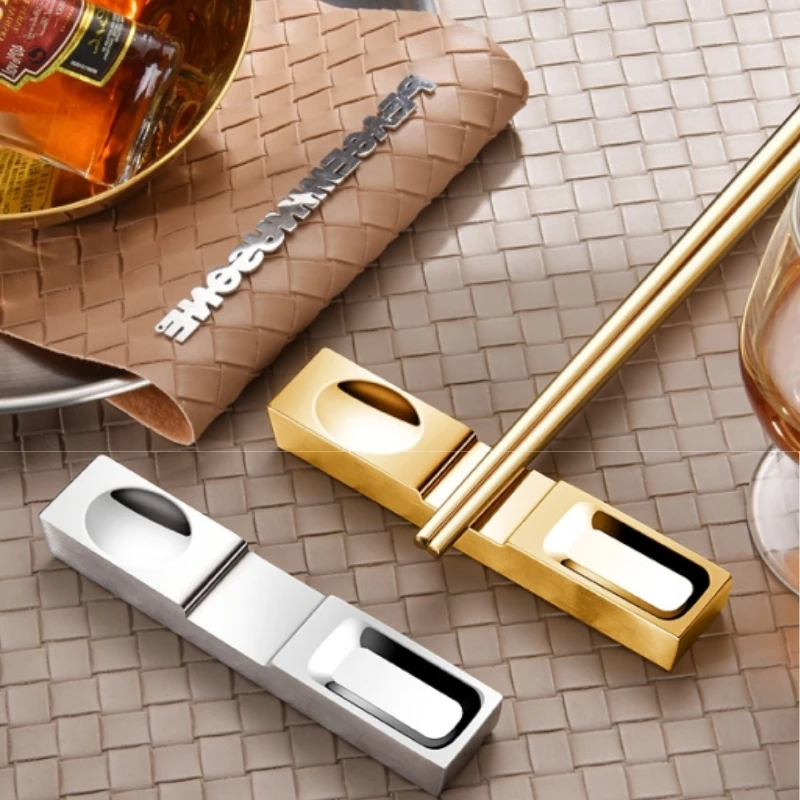 

304 stainless steel chopstick holder knife fork spoon holder Japan Korean Western food mirror multifunctional chopstick holder