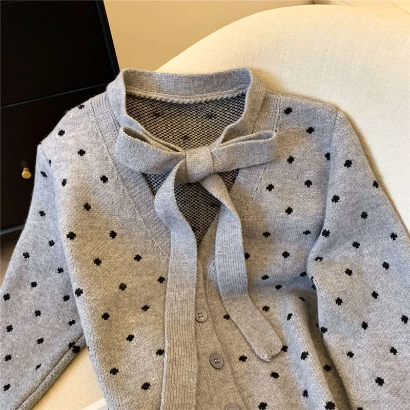 Осенне-зимний трикотажный свитер для женщин новинка 2025 модный свободный