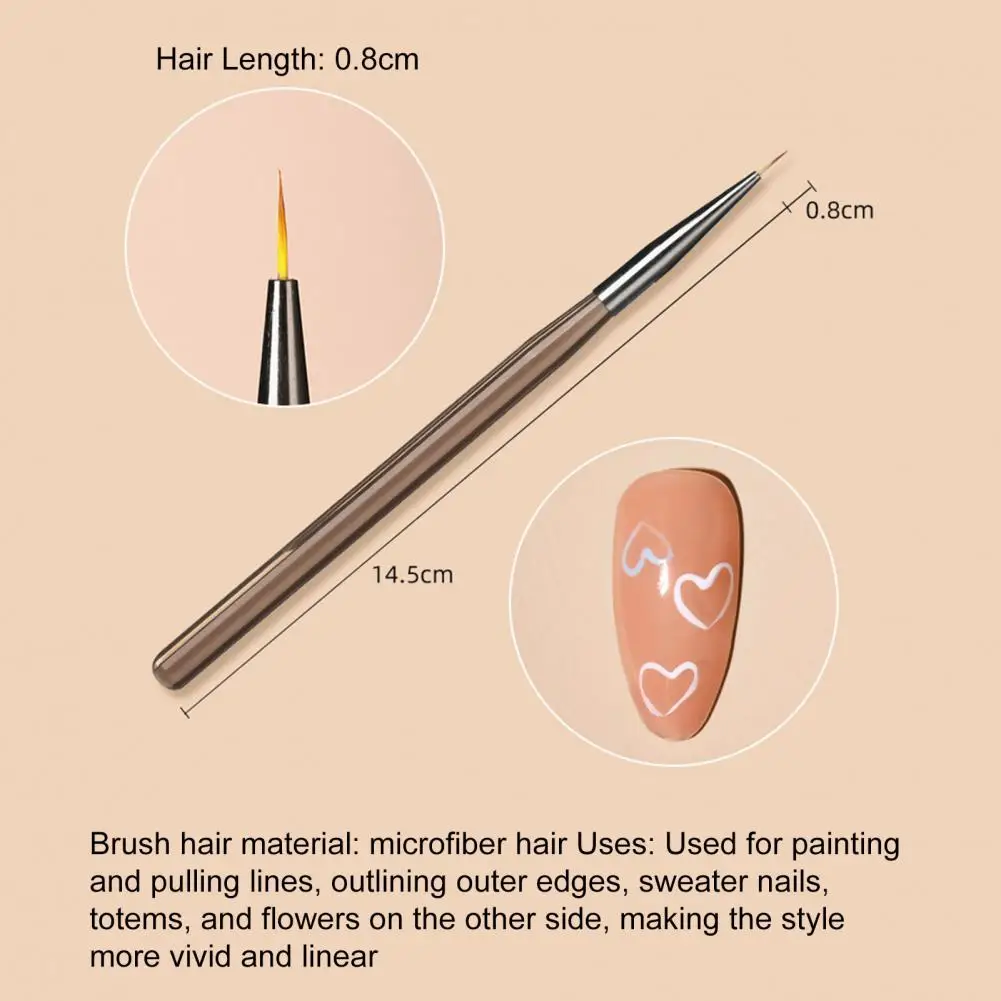 

Прочная подводка для ногтей, ручка, легкая, с мягкой щетиной, портативная, для ногтей, резная, искусственная кисть, точечная ручка для ногтей, для самостоятельного маникюра