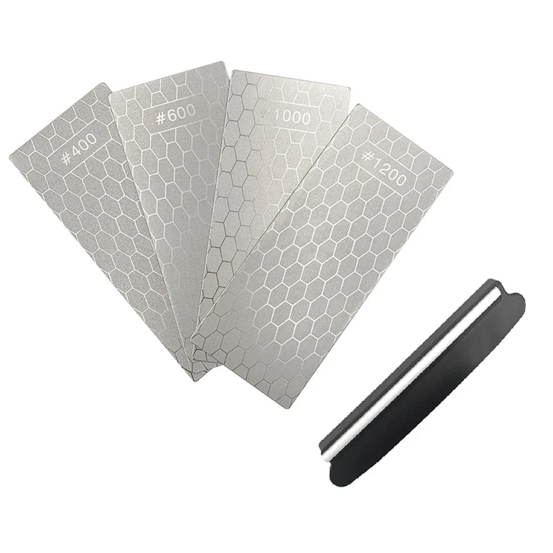 

Алмазная точилка для ножей, точильный камень, кухонные принадлежности для шлифовки, тонкий точильный камень с зернистостью 400, 600, 1000, 1200