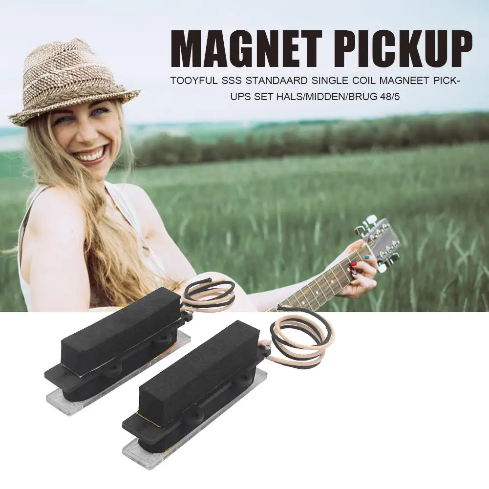 

Портативный медный 4-струнный басовый пикап, тонкий акриловый, парафиновый, эмалированный медный проволочный мост, Шейная катушка с наборам...