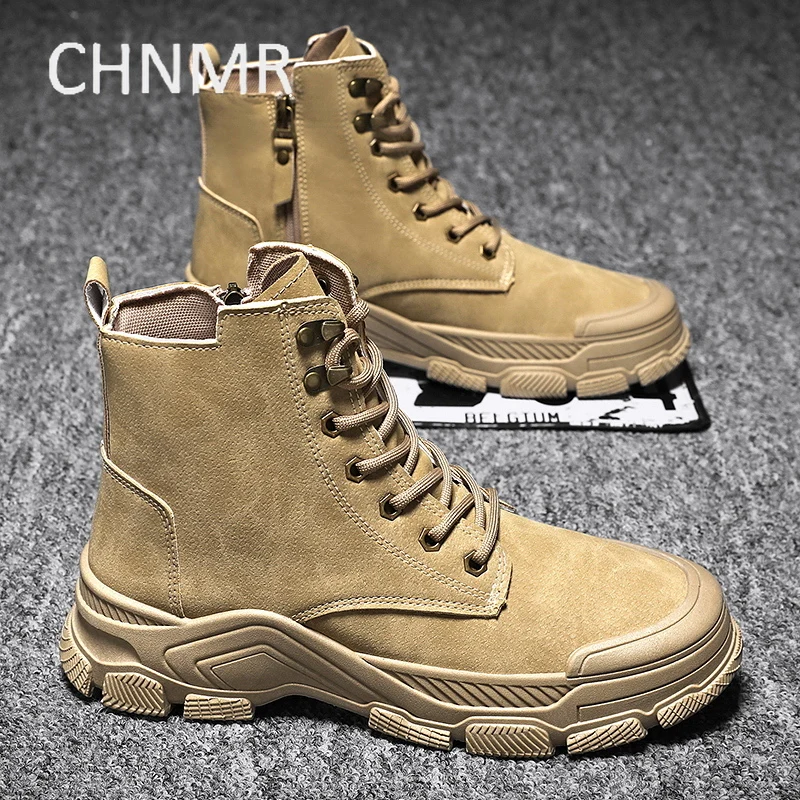 

Men's Boots Thick Bottom Non-slip Comfortable Wear-Resistant Outdoor Trendy All-match Popular Model Spring and Autumn Main Push