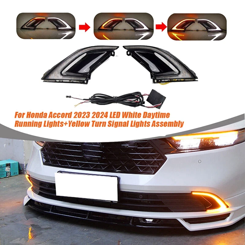 Для Honda Accord 23-24 передний бампер противотуманная фара фотолампа