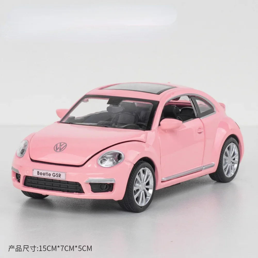 Модель автомобиля Volkswagen Beetle GSR 1:32 металлическая модель из сплава с откидной