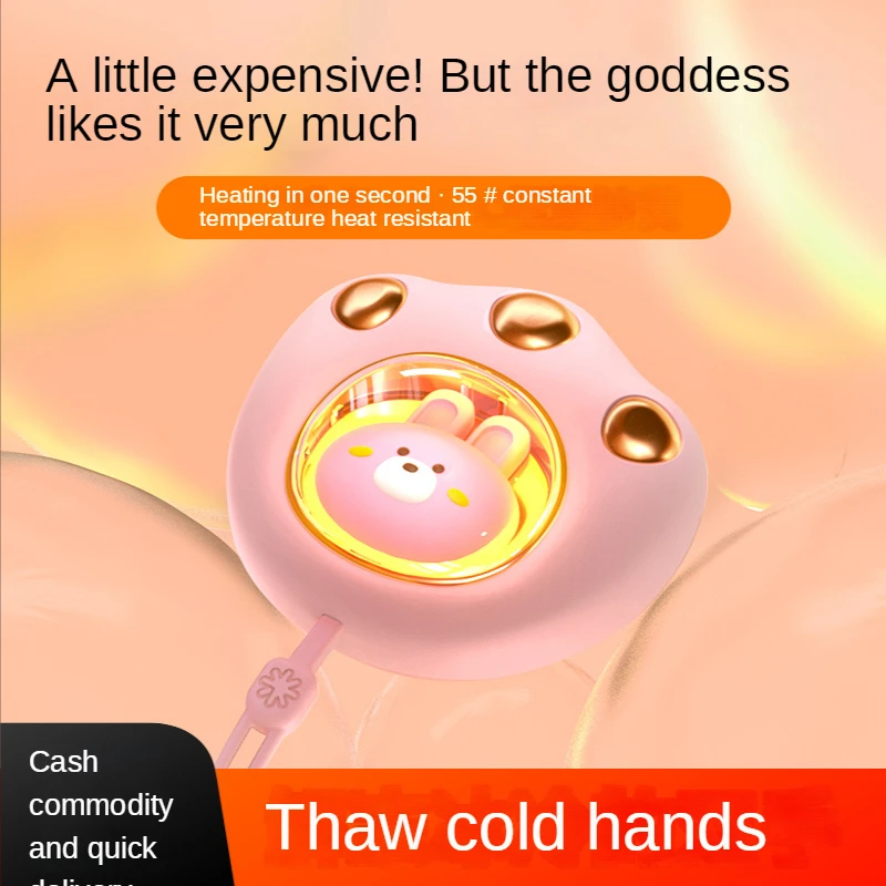 

Warm Hand Treasure Rechargeable Birthday Gift Girl students can always bring a warm baby warming artifact in class
