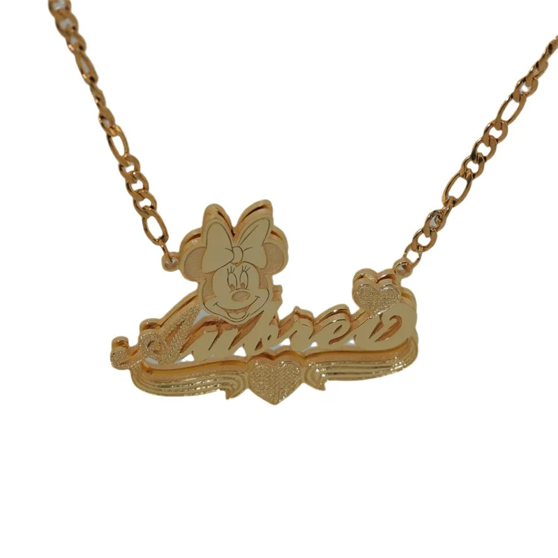 MINISO Дисней Микки Минни ожерелье на заказ персонализированные фотографии фото