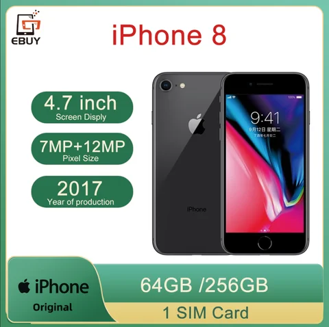 Смартфон Apple iPhone 8, 2/64ГБ, 2/256ГБ, global, Б/у