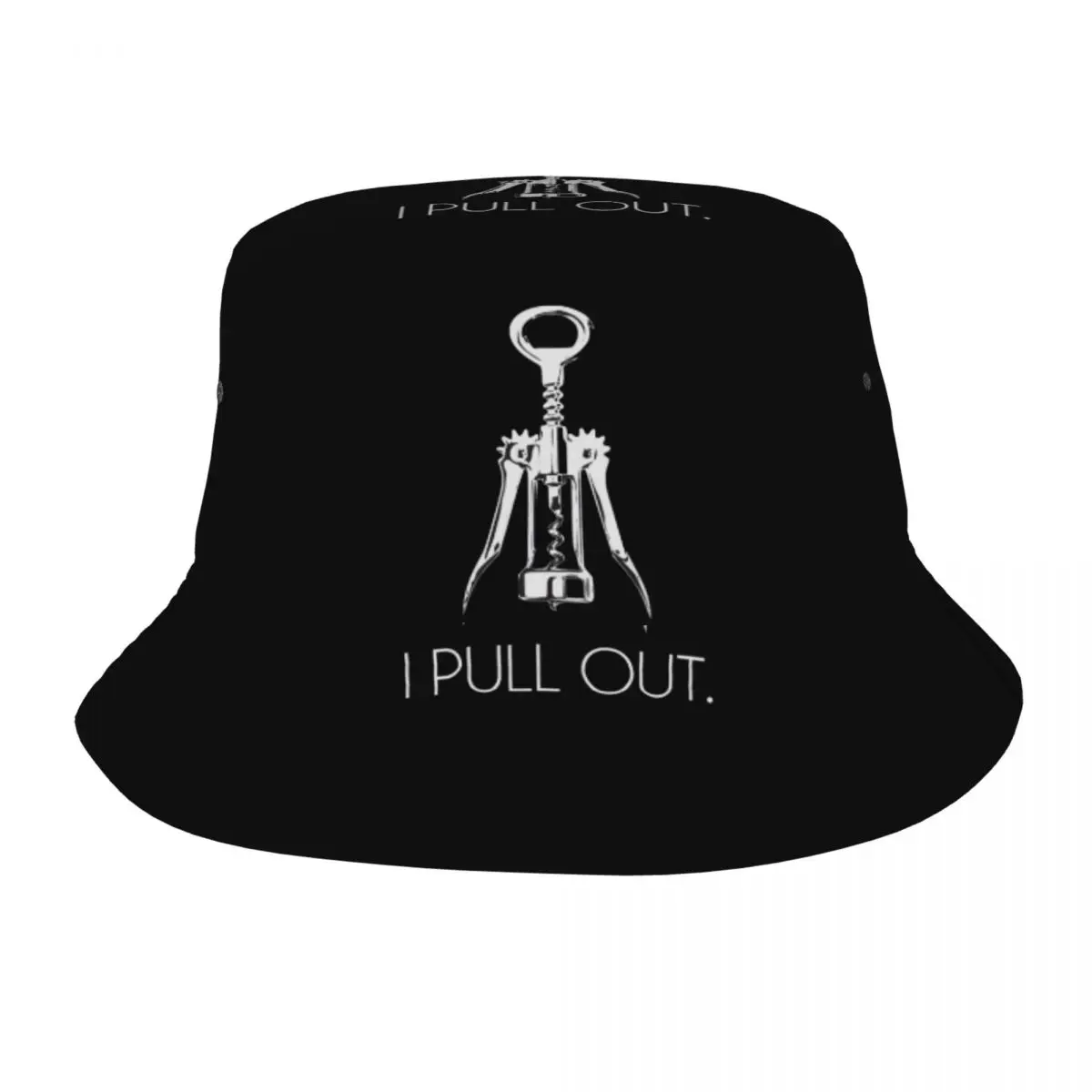 

Woman Bucket Hat Funny Wine I Pull Out Corkscrew Beach Hatwear Lightweight Hiking Fishing Hat Bob Birthday Gifts