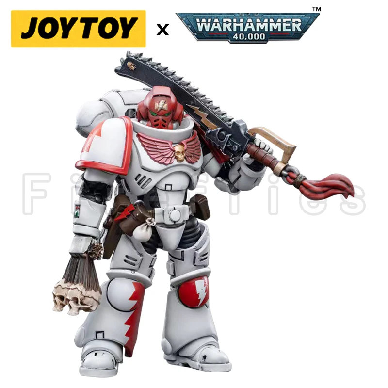 Фото Фигурка JOYTOY 1/18: 40K White Scars Intercessors и Боевой Мотоцикл, Коллекционная Модель, Аниме-Коллекция №2