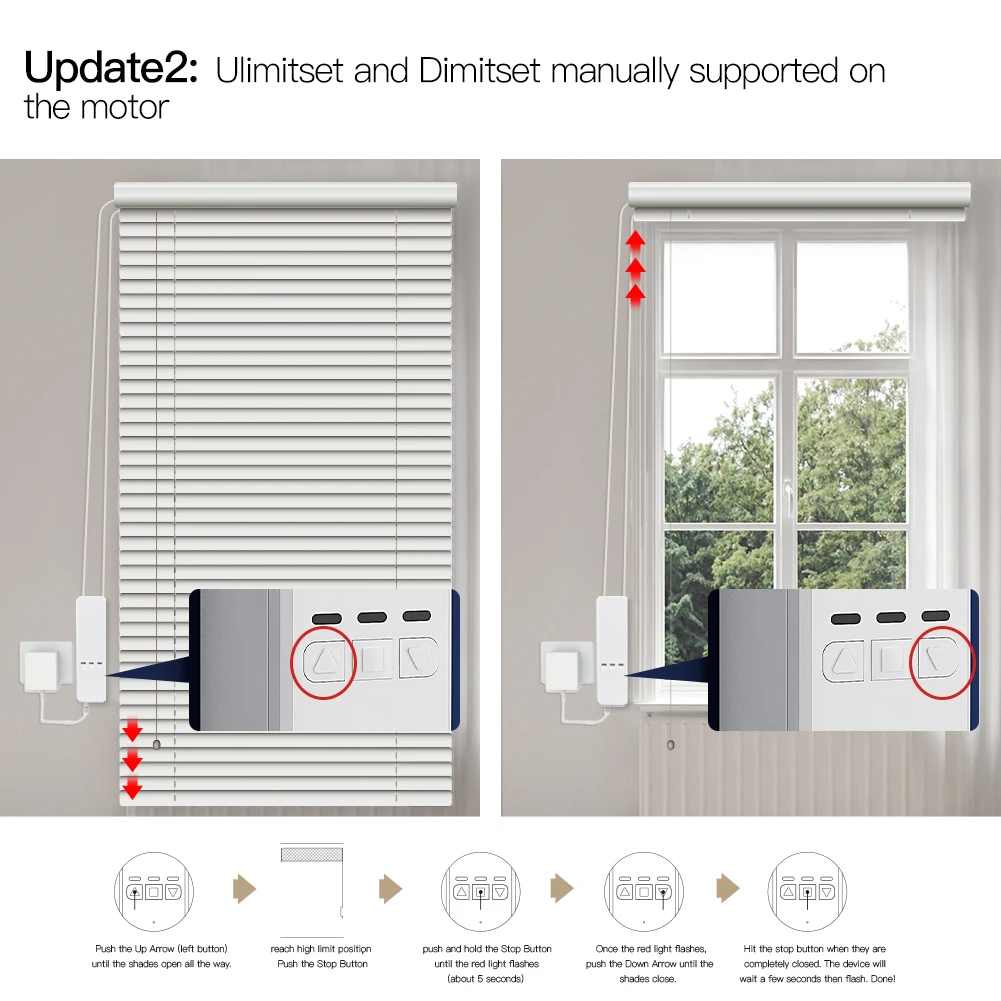Moeshouse Tuya WiFi Smart Motor Electric цепные роликовые шторы Shade Shutter Drive RF Remote Kit Life App через