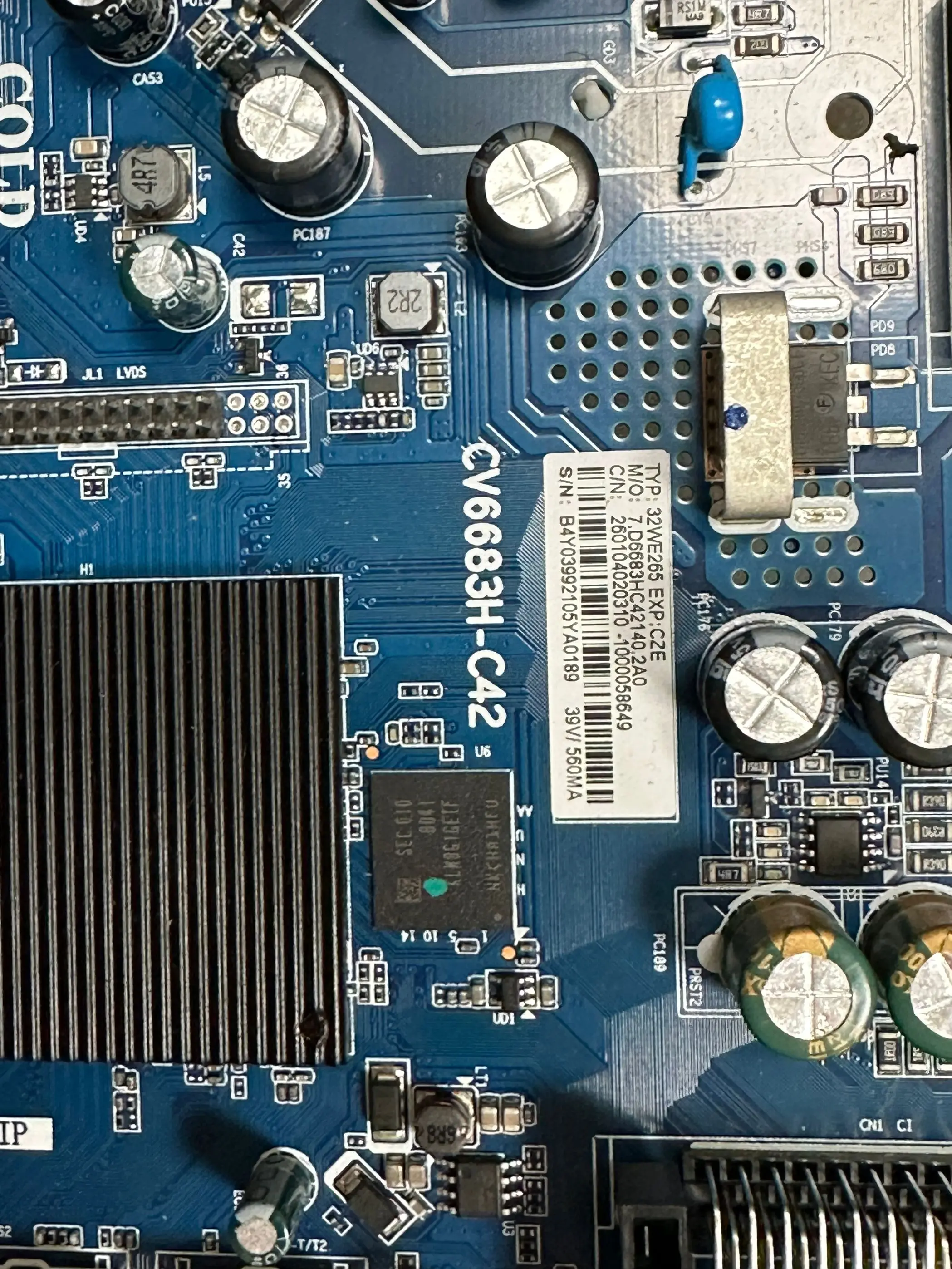 Оригинальный ЖК-телевизор 42Smart TV HX LE43K6600FG K6600F материнская плата 3-в-1 CV6683H-C42