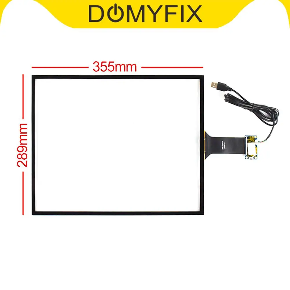 17 inch 355*288mm Multi Touch Capacitive Screen 4:3 Panel + USB Controller Kit