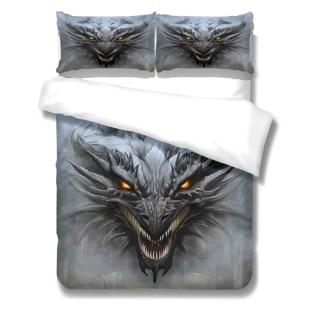 Комплект постельного белья с изображением дракона