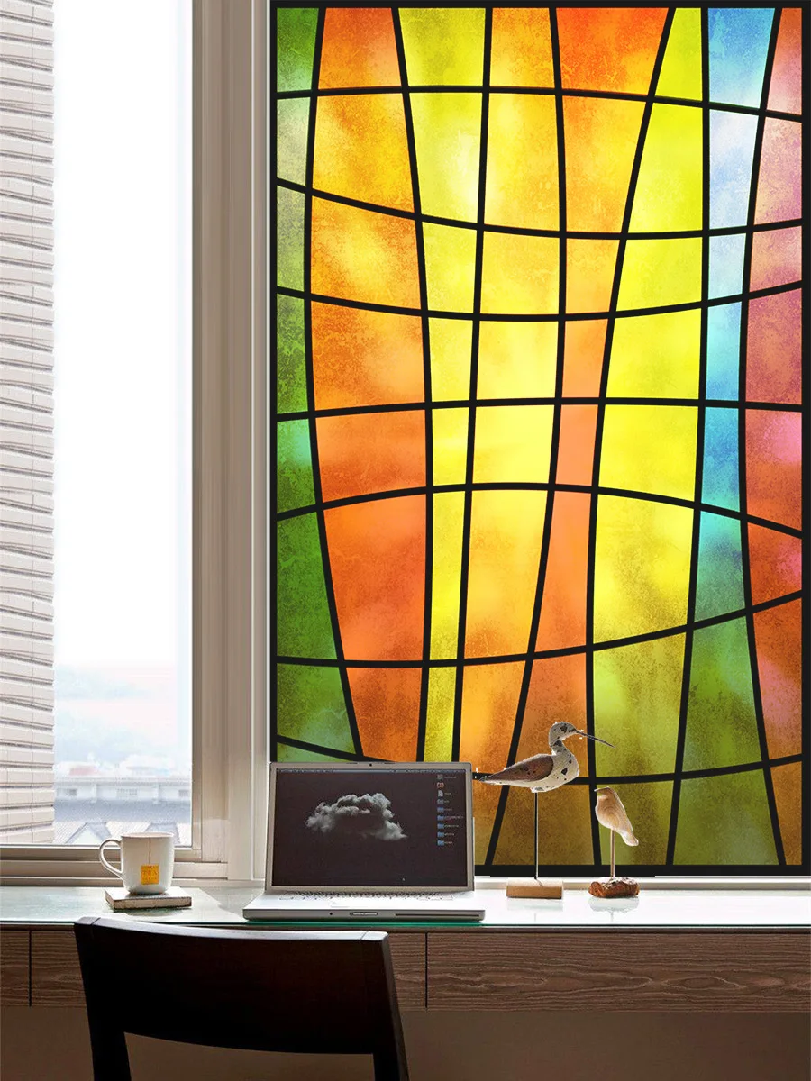 Ретро стеклянная наклейка в европейском стиле церковная живопись имитация