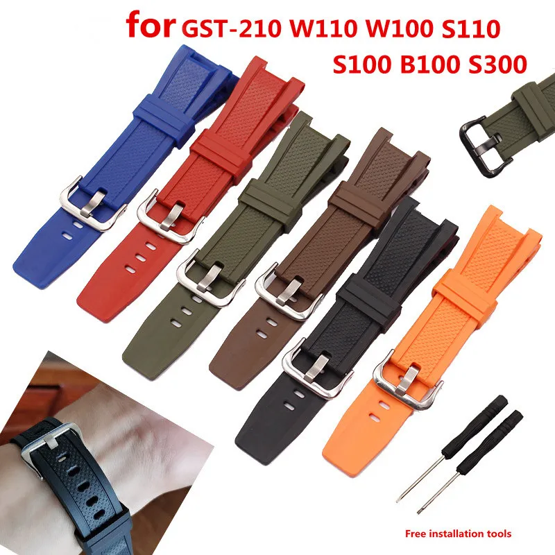 Ремешок для часов, аксессуары для Casio GST-S130 S110 W100 W120 W130