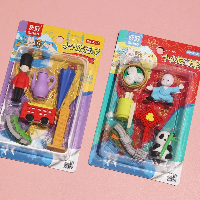 1 карта маленький ластик путешественника Набор для трехмерной разборки