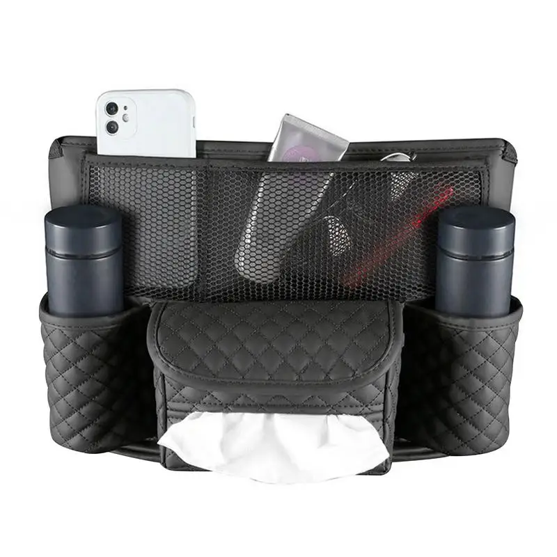 

Leather Seats Storage Organizer Durable Pu Leather Purse Holder For Car Pocket Car Seats Storage Barrier Of Backseat Kids Pet