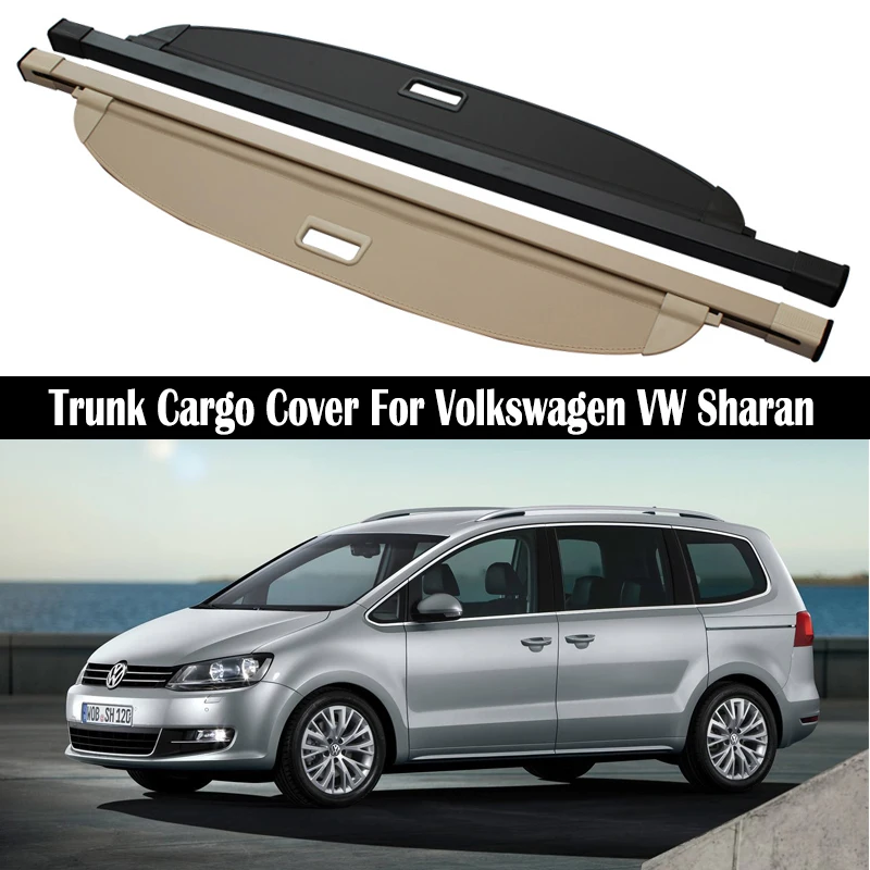 

Trunk Cargo Cover For Volkswagen VW Sharan 2012-2021 Security Shield Rear Luggage Curtain Partition Privacy Car Accessories