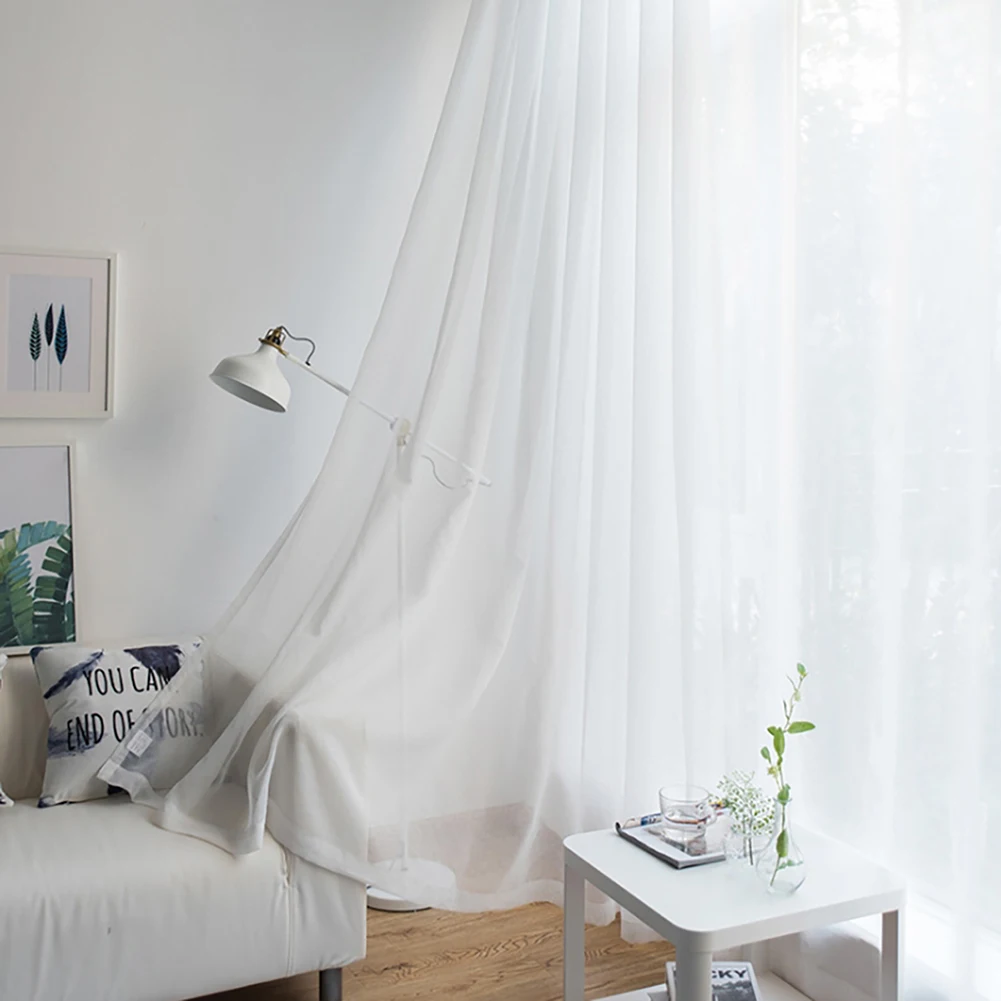

Window Screening Curtain Tulle Curtain Curtains Curtain Screening Yarn For Living Room Kitchen Fresh Mesh Sheer
