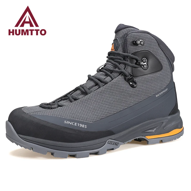 HUMTTO Hiking Shoes for Men Winter Waterproof Sports Climbing Trekking Boots Mens Luxury Designer Outdoor Safety Sneakers Male
