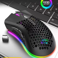 professional 2 4 g wireless usb gamer mouse 4000dpi ergonomic design rgb gaming mouse for pc laptop lol gamer