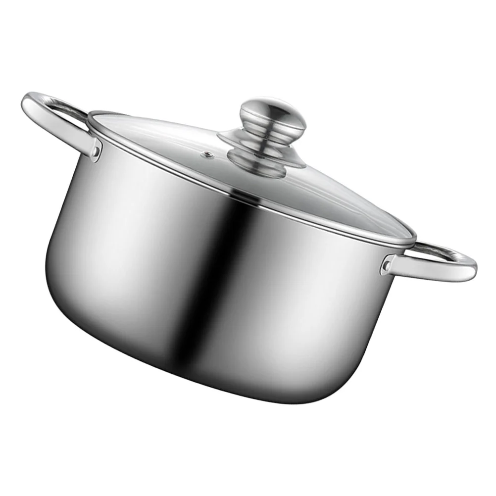 

Stainless Steel Soup Pot Induction Cookware Set Cooking Boier Stainless Steel Pot Nonstick Stock Pots Glass Stock Soup Pot